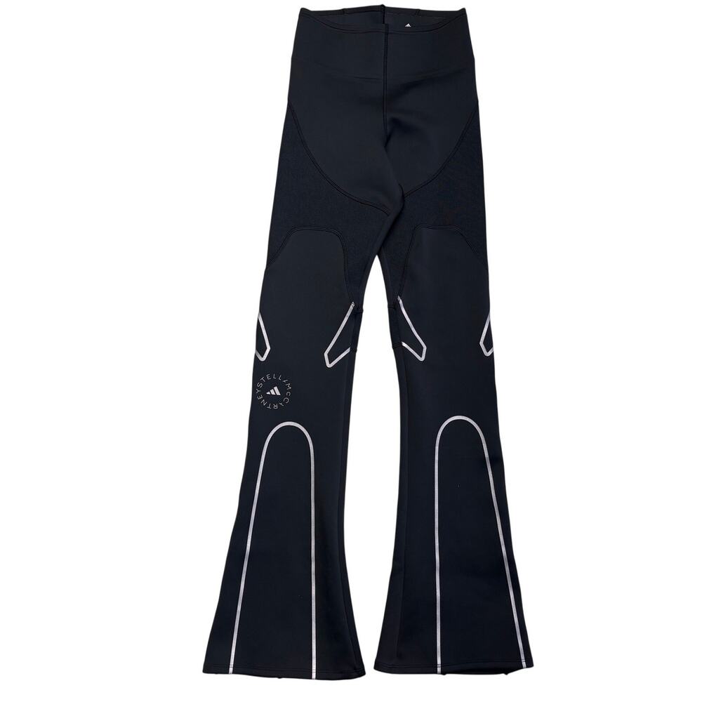 Adidas by Stella McCartney Leggings Pants Womens XS Black Knit Mix Flared Active